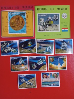 PARAGUAY, SPACE - COLIȚE PERF./IMPERF. + SERIE MNH foto