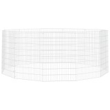 Cumpara ieftin Adapost pentru animale cu 12 panouri, 54x80 cm, fier galvanizat