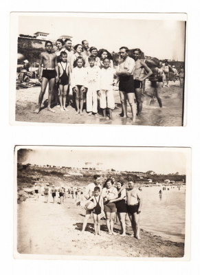 2 Foto tip CP personaje la Techirghiol - Movila (Eforie Sud), 1934 foto