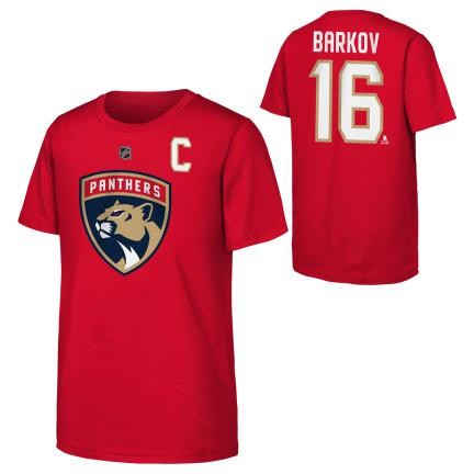 Florida Panthers tricou de copii Aleksander Barkov Flat Captains N&amp;amp;N Ss Ctn - Dětsk&eacute; L (11 - 12 let)