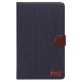 Husa Tableta Textil OEM Denim pentru Samsung Galaxy Tab E 9.6, Neagra