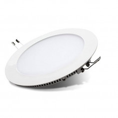 LED rotund incastrat in tavan cu panou plat in jos Long Life Lamp Company, 18W, alb rece, 6500K - RESIGILAT