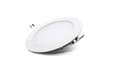 LED rotund incastrat in tavan cu panou plat in jos Long Life Lamp Company, 18W, alb rece, 6500K - RESIGILAT foto