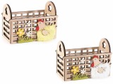 Cumpara ieftin Set 2 cosulete Paste lemn 15x8x10.5 cm
