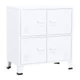 Cumpara ieftin Dulap industrial de depozitare, alb, 75x40x80 cm, otel