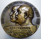 5.386 MEDALIE ROMANIA ZIAR UNIVERSUL LUIGI CAZZAVILLAN STELIAN POPESCU 50 ANI IN SERVICIUL NEAMULUI 1884-1933