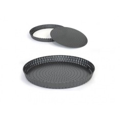 Forma rotunda perforata pentru cuptor, demontabila , diametru 24 cm