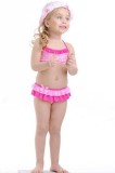 Costum de Baie Copii cu Volănaș și Fluturaș, Esli Mia - Roz, 122-128 (64)
