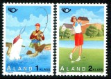 Aland (Finlanda) 1995 - Turism, pescuit, serie neuzata