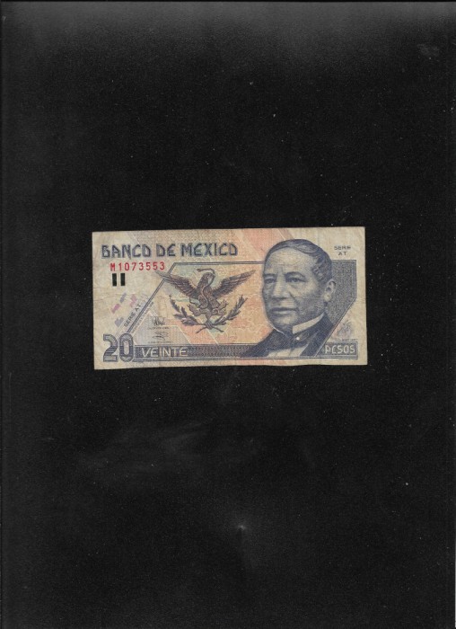 Mexic 20 pesos 1998 seria1073553