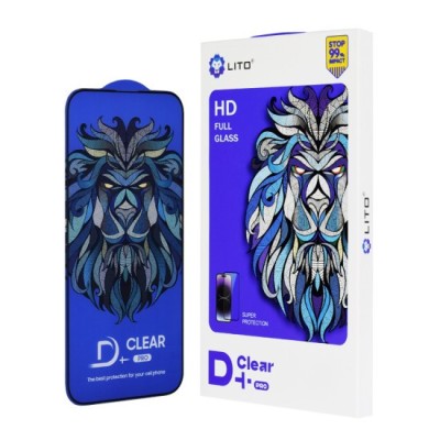 Folie pentru iPhone XS Max / 11 Pro Max - Lito D+ Pro Clear - Black foto