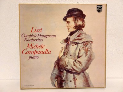Liszt, Michele Campanella &amp;ndash; Complete Hungarian Rhapsodies vinil cutie 4 discuri foto