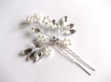 Ac de păr mireasă handmade cu perle și strasuri - Accesoriu elegant nuntă