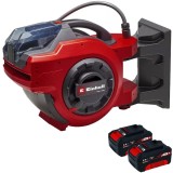 Einehll GE-HR 18/30 WH Li PXC + Twinpack - Tambur pentru furtun 30 m + Set 2 acumulatori Li-Ion 18 V 4 Ah