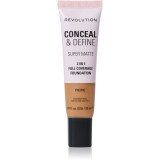 Makeup Revolution Conceal &amp; Define machiaj cu efect matifiant culoare F12.7NC 23 ml