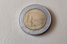 Italia - 500 lire (1986) monedă s385 foto