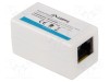 Cuplor RJ45 alb Cat 5e LANBERG, soclu, din ambele părți
