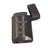 Bricheta Personalizata Neagra, Antivant, Gravata cu Textul Tau, Model Deosebit