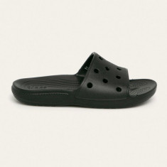 Crocs papuci Classic Slide femei, culoarea negru 206761
