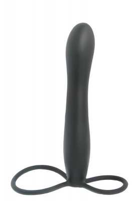 Strap On Anal Pentru Barbati Mojo Blackjack, Negru, 15 cm foto