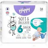 Bella Baby Happy Soft&amp;Delicate Size 6 Junior Extra scutece de unică folosință 15+ kg 34 buc