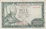 SPANIA 1000 PESETAS 1965 F