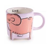Cumpara ieftin Cana ceramica multicolora Elefant &Oslash; 9,5 cm x 10 H, 480 ml