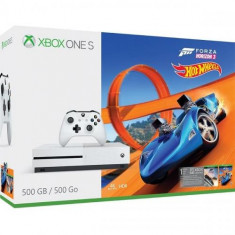 Consola Microsoft Xbox One Slim 500GB, Alb SH (Second Hand) + Forza Horizon 3 + Hot Wheels Expansion foto