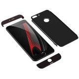 Husa Apple iPhone 7 Plus/iPhone 8 Plus Ultra-subtire 3 in 1 Negru, Flippy