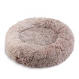 Pat pentru caini - rotund - marimea &quot;XL&quot; - 80 cm - maro deschis Best CarHome