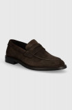 Gant mocasini din piele intoarsa Lozham barbati, culoarea maro, 28673510 G462