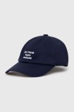 Dr&ocirc;le de Monsieur șapcă de baseball din bumbac La Casquette Slogan culoarea albastru marin, cu imprimeu, PERM-CP151-CO138-NY