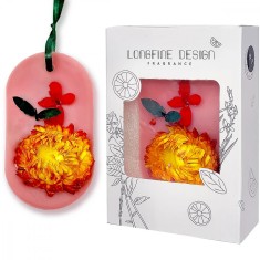 Odorizant haine dulap si baie Ambra, ornament de agatat ceara soia, aroma orientala 30g