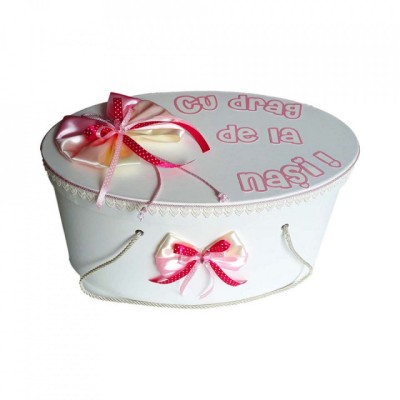 Cutie trusou botez personalizata, decor fundite si fluturasi, Denikos&amp;reg; 220 foto