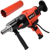 Yato YT-81980 + YT-60377 - Masina de carotat 2200 W 180 mm gaurire umeda + Carota beton cu coroana diamantata 122x430 mm