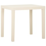 Cumpara ieftin Masă de grădină, alb, 79x65x72 cm, plastic