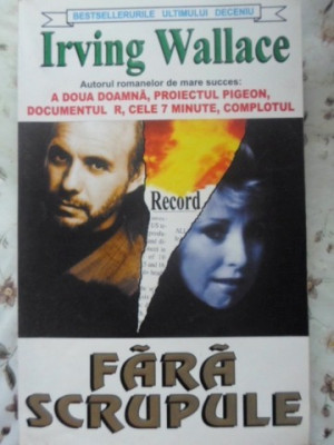 FARA SCRUPULE-IRVING WALLACE foto