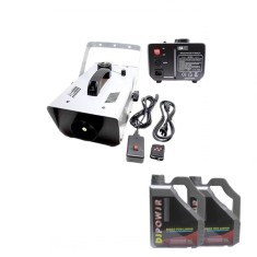 Set Mașină de fum profesionala si lichid fum 9 l, DEPOX&reg;, telecomanda, 1500 w