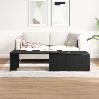 vidaXL Masă de cafea Stejar negru 150 x 50 x 35 cm Lemn compozit 862478 foto