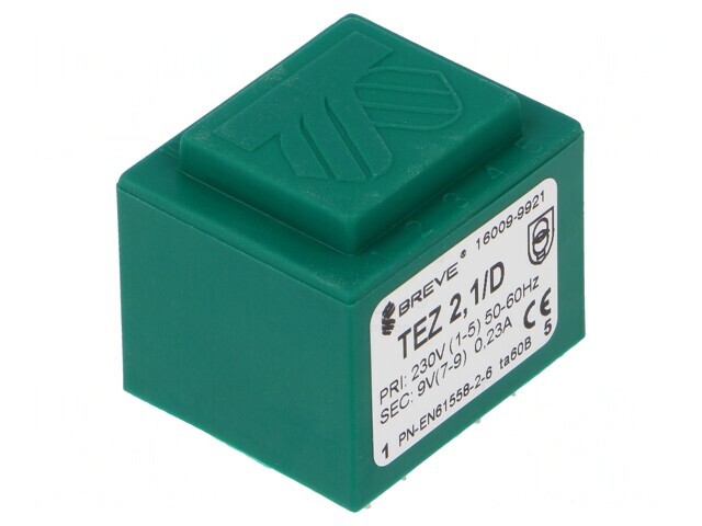 Transformator &Icirc;ncapsulat 230V 9V 233mA PCB