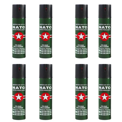 Set 8 sprayuri autoaparare NATO, propulsie jet, 60 ml - Copie foto