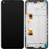 Cumpara ieftin Display cu Touchscreen Xiaomi Redmi Note 9 5G / Redmi Note 9T 5G, cu Rama, Negru, Service Pack 5600030J2200