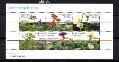 OLANDA 2001, Flora, serie neuzata, MNH foto
