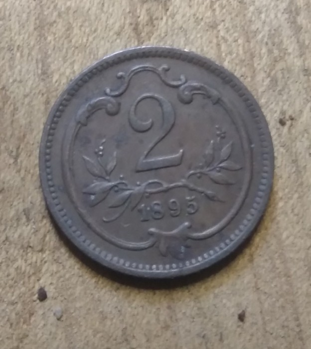 AUT AustroUngaria 2 heller 1895