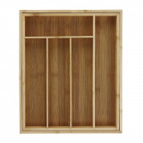 Organizator extensibil din Bambus pentru sertar, 28 x 33.5 cm
