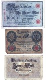 GERMANIA SET 100 FEBRUARIE 1908 20 FEBRUARIE 1908 20 AUGUST 1914 MARK MARCI