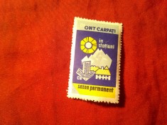 Vigneta Romania RSR ONT Carpati - Reclama Turism