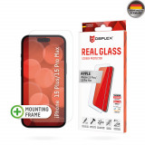 Cumpara ieftin Folie pentru iPhone 15 Plus / 15 Pro Max, Displex Real Glass 2D, Clear