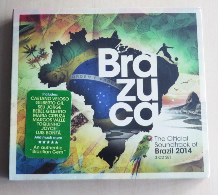 Brazuca 2014 3CD Compilatie (Luis Bonfa, Seu Jorge, Joyce, Toquinho, Miucha)