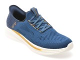 Cumpara ieftin Pantofi sport SKECHERS albastri, SLADE, din material textil